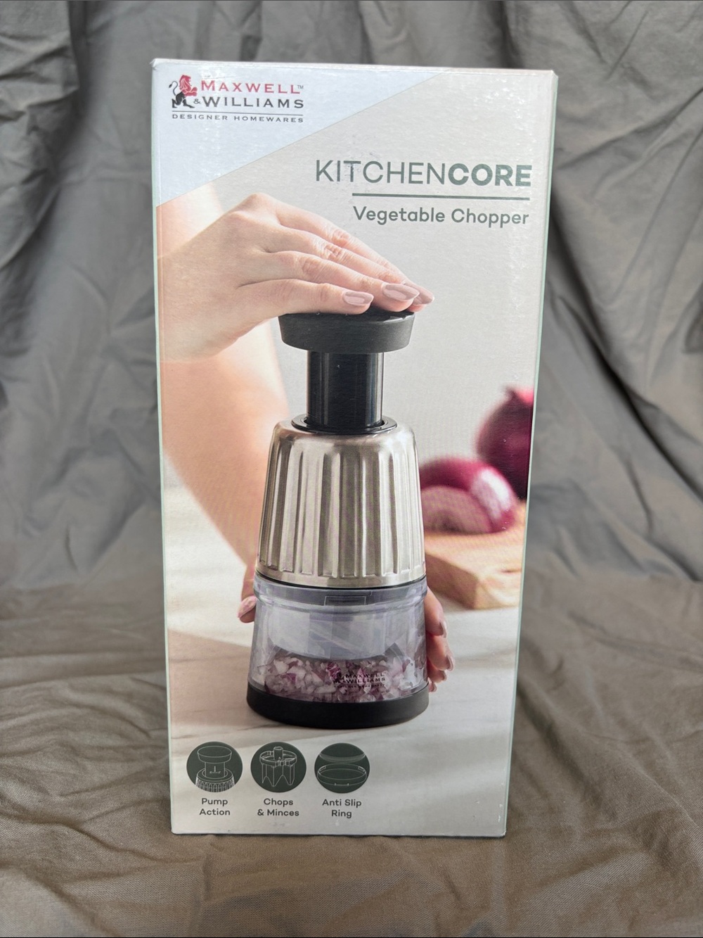 KitchenCore Vegetable Chopper — Silver and Black by Maxwell Williams